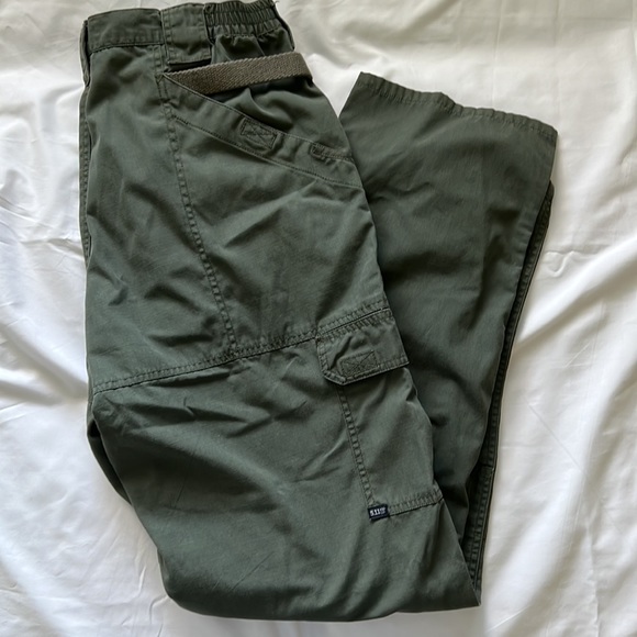 5.11 tactical army green cargo pants - Picture 7 of 8